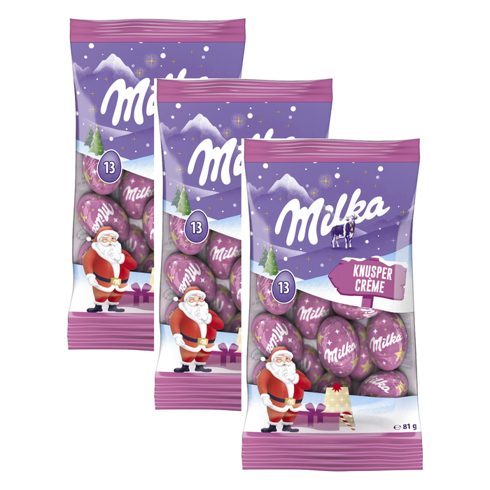Milka Kleine Kugeln Knusper – 3 x 81 g (243 g)