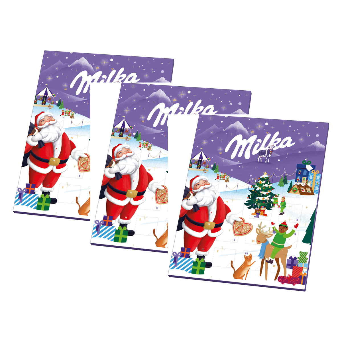 Milka Schoko Adventkalender 2D – 3 x 90 g (270 g)