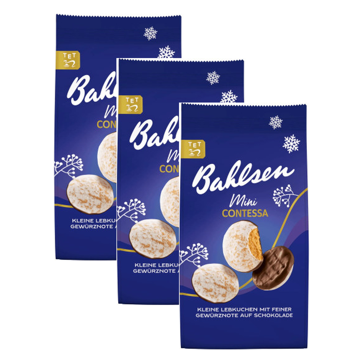 Bahlsen Contessa Minis – 3 x 100 g (300 g)