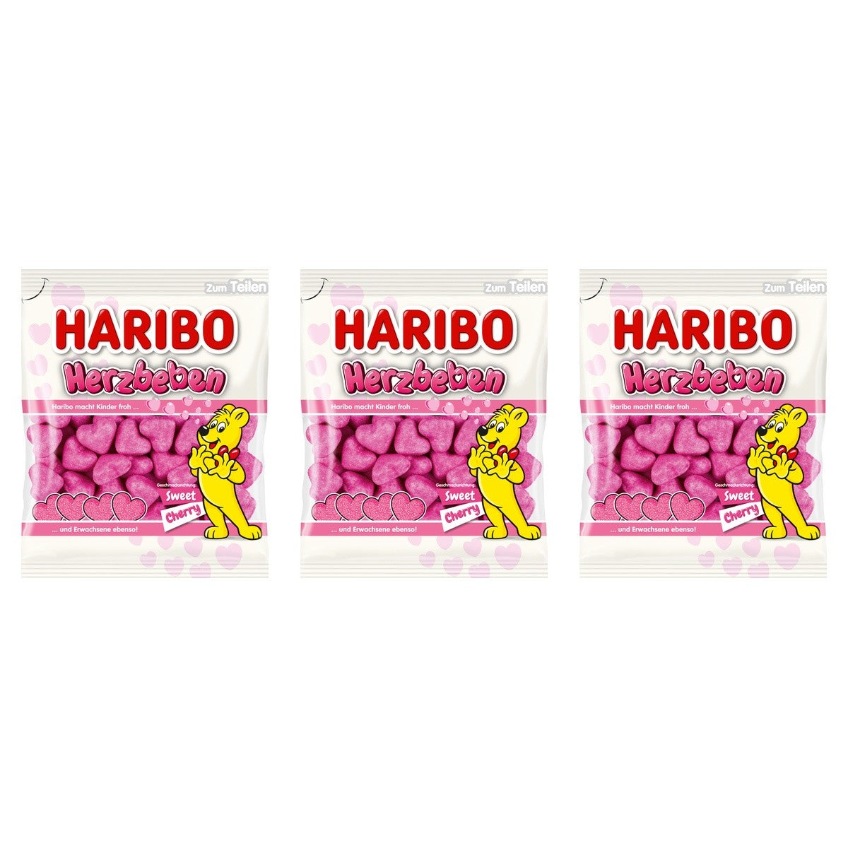 Haribo Herzbeben – 3 x 160 g (480 g)