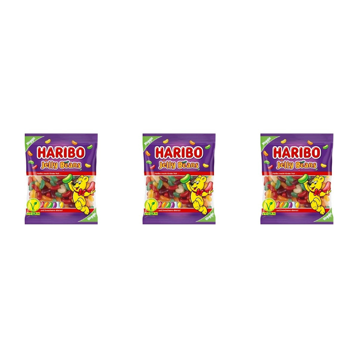 Haribo Jelly Beans – 3 x 160 g (480 g)