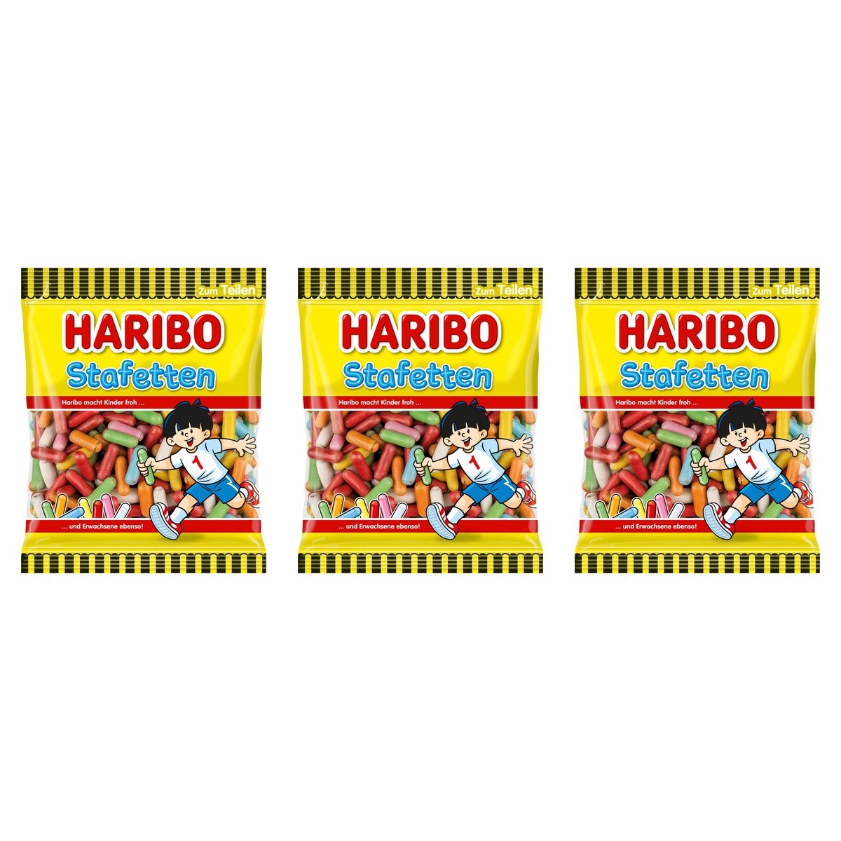 Haribo Stafetten – 3 x 160 g (480 g)