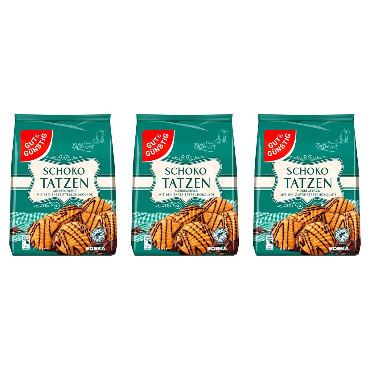 Gut&Günstig Schokotatzen – 3 x 250 g (750 g)