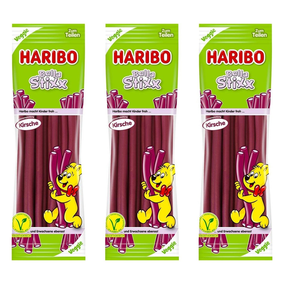 Haribo Balla Stixx Kirsch – 3 x 200 g (600 g)