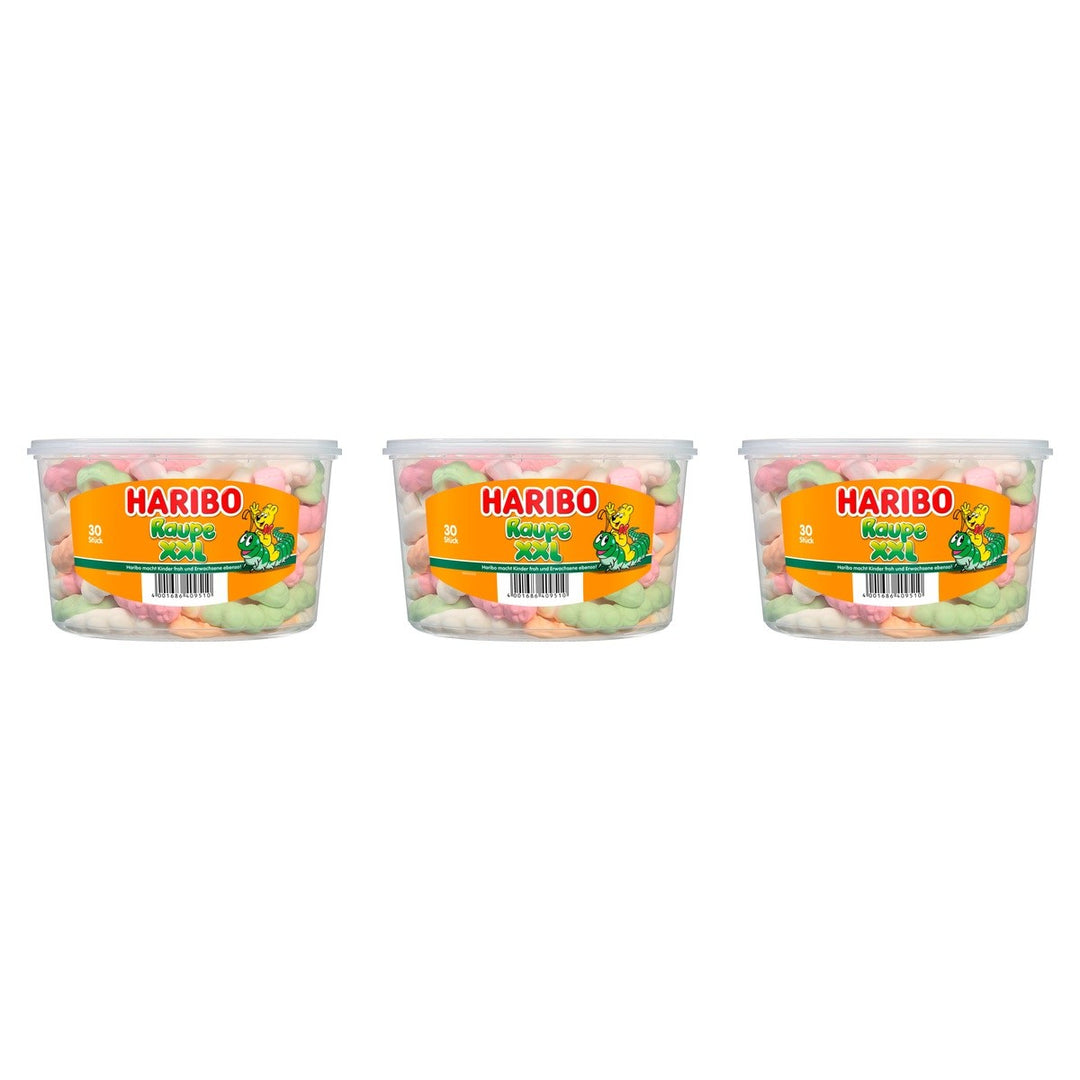Haribo Raupe XXL 30Stück – 3 x 960 g (2880 g)