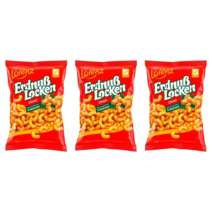 Erdnußlocken Classic – 3 x 175 g (525 g)