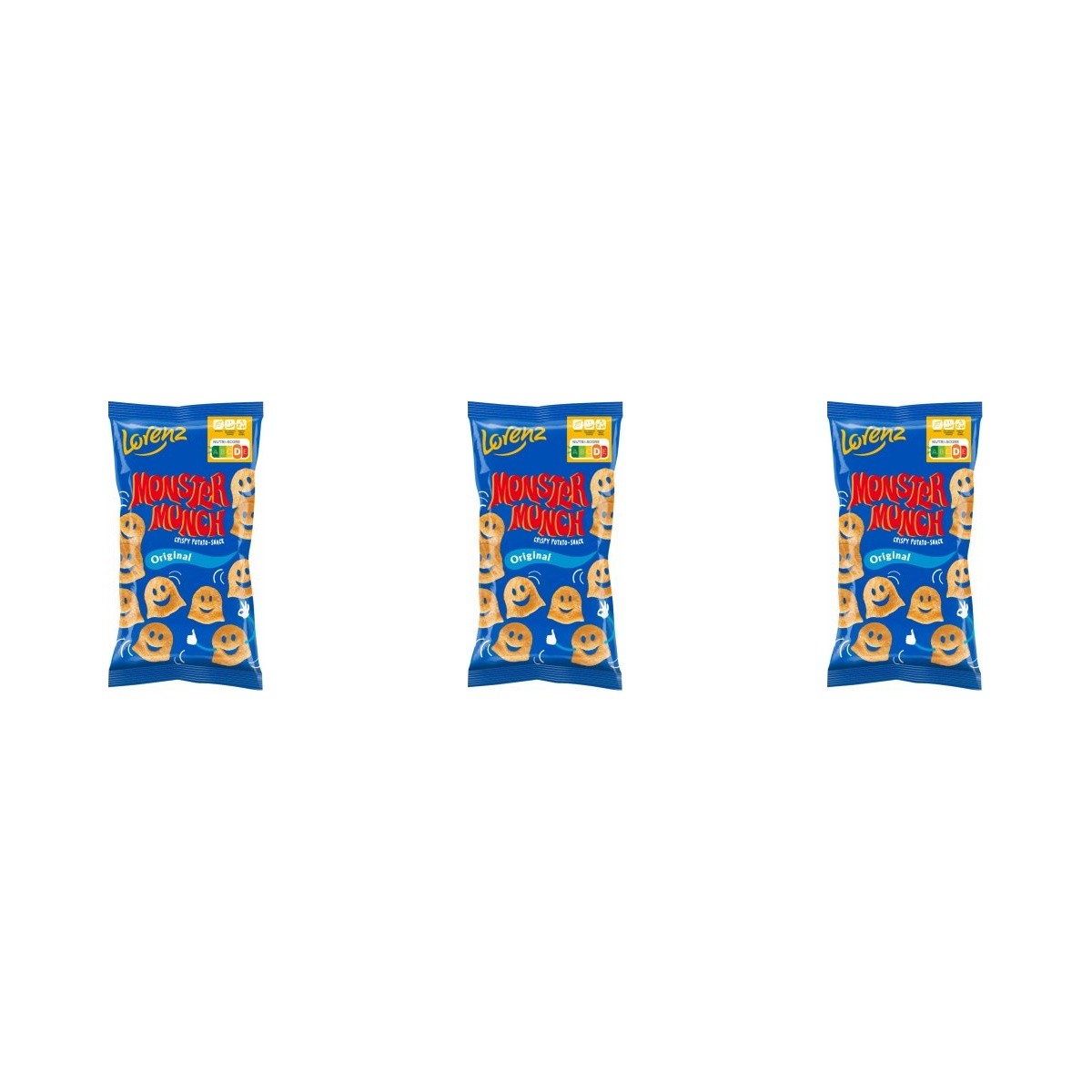 Monster Munch Original – 3 x 75 g (225 g)