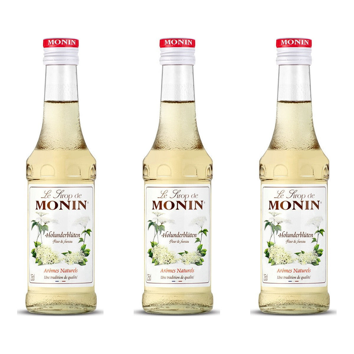 Monin Holunderblüte Sirup – 3 x 250 ml (750 ml)