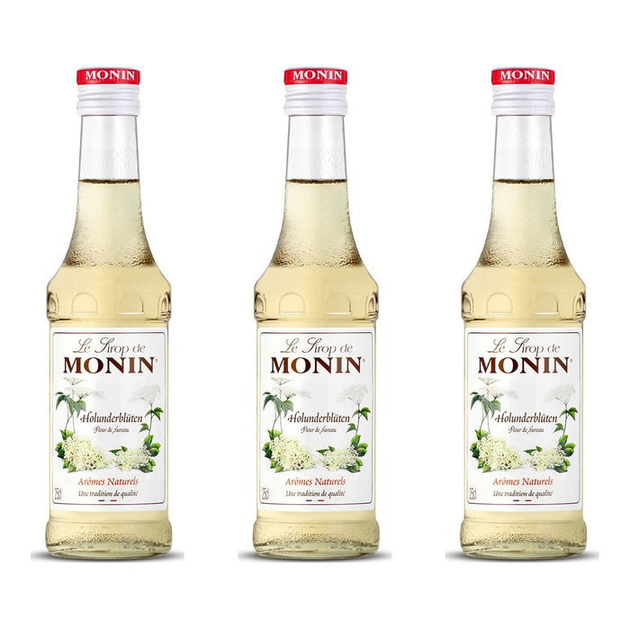 Monin Holunderblüte Sirup – 3 x 250 ml (750 ml)
