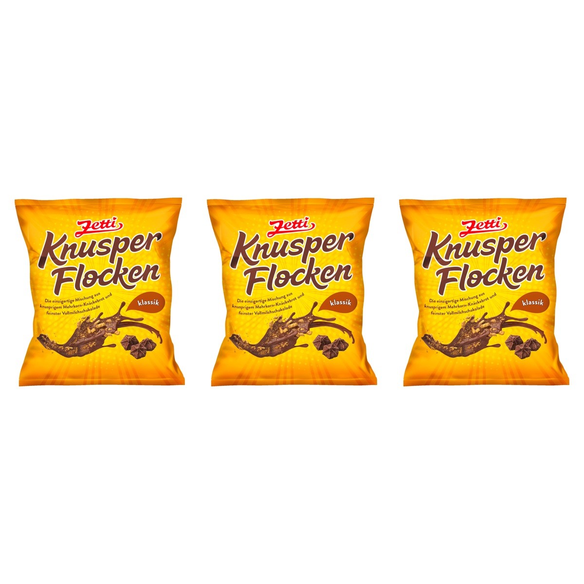 Zetti Knusperflocken Vollmilch – 3 x 270 g (810 g)
