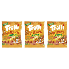 Trolli Pfirsichringe – 3 x 150 g (450 g)