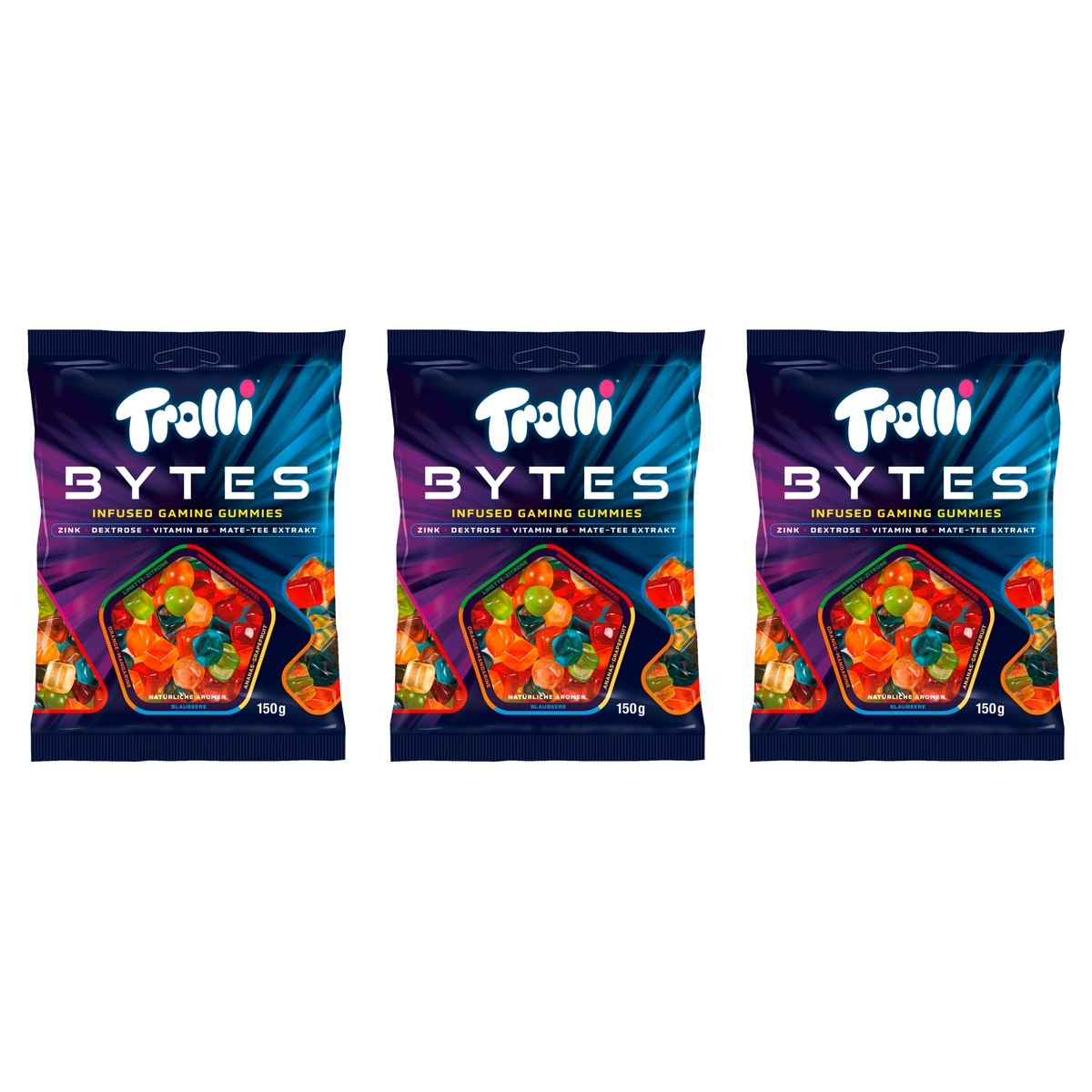 Trolli Bytes – 3 x 150 g (450 g)