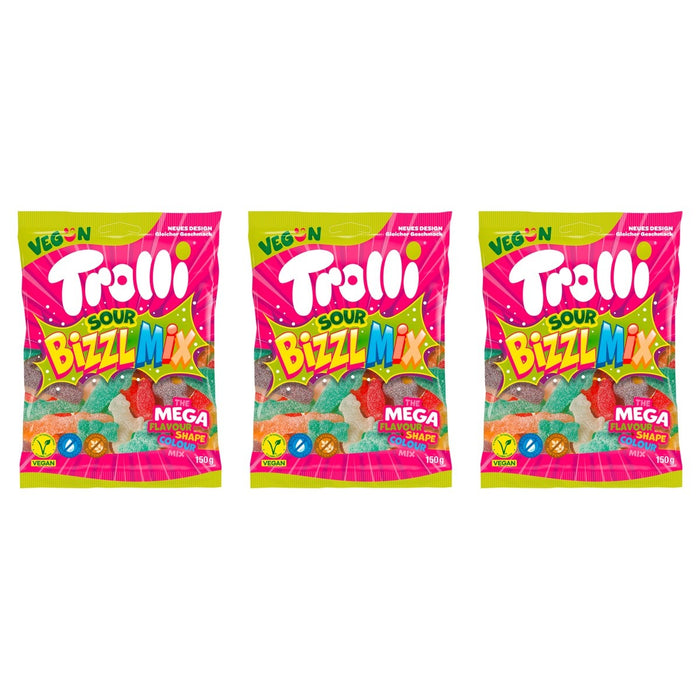Trolli Bizzl Mix – 3 x 150 g (450 g)