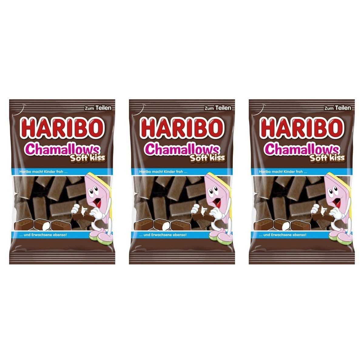 Haribo Chamallows Soft-Kiss – 3 x 200 g (600 g)