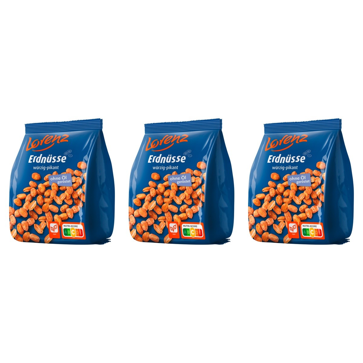 Lorenz Erdnüsse würzig pikant – 3 x 1000 g (3000 g)