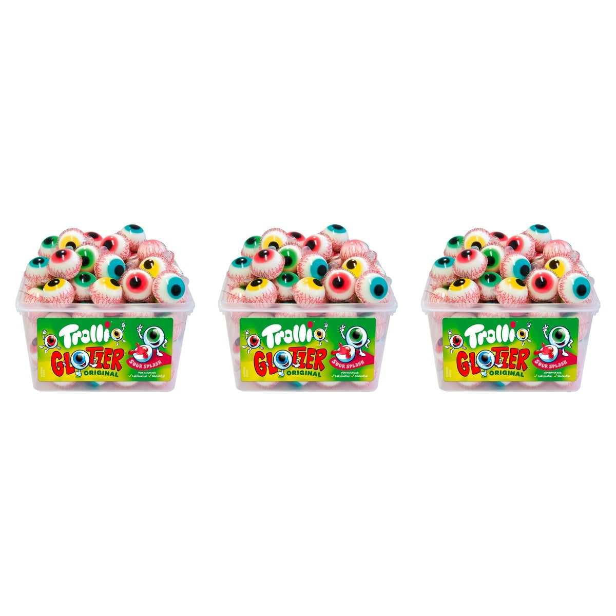 Trolli Glotzer Fruchtgummi – 3 x 1128 g (3384 g)