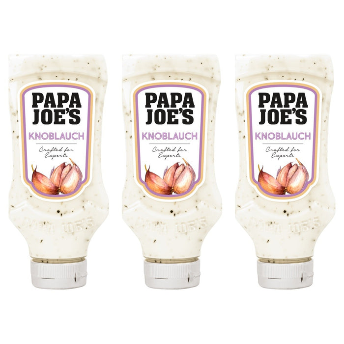 Papa Joe's Knoblauch-Sauce – 3 x 300 ml (900 ml)