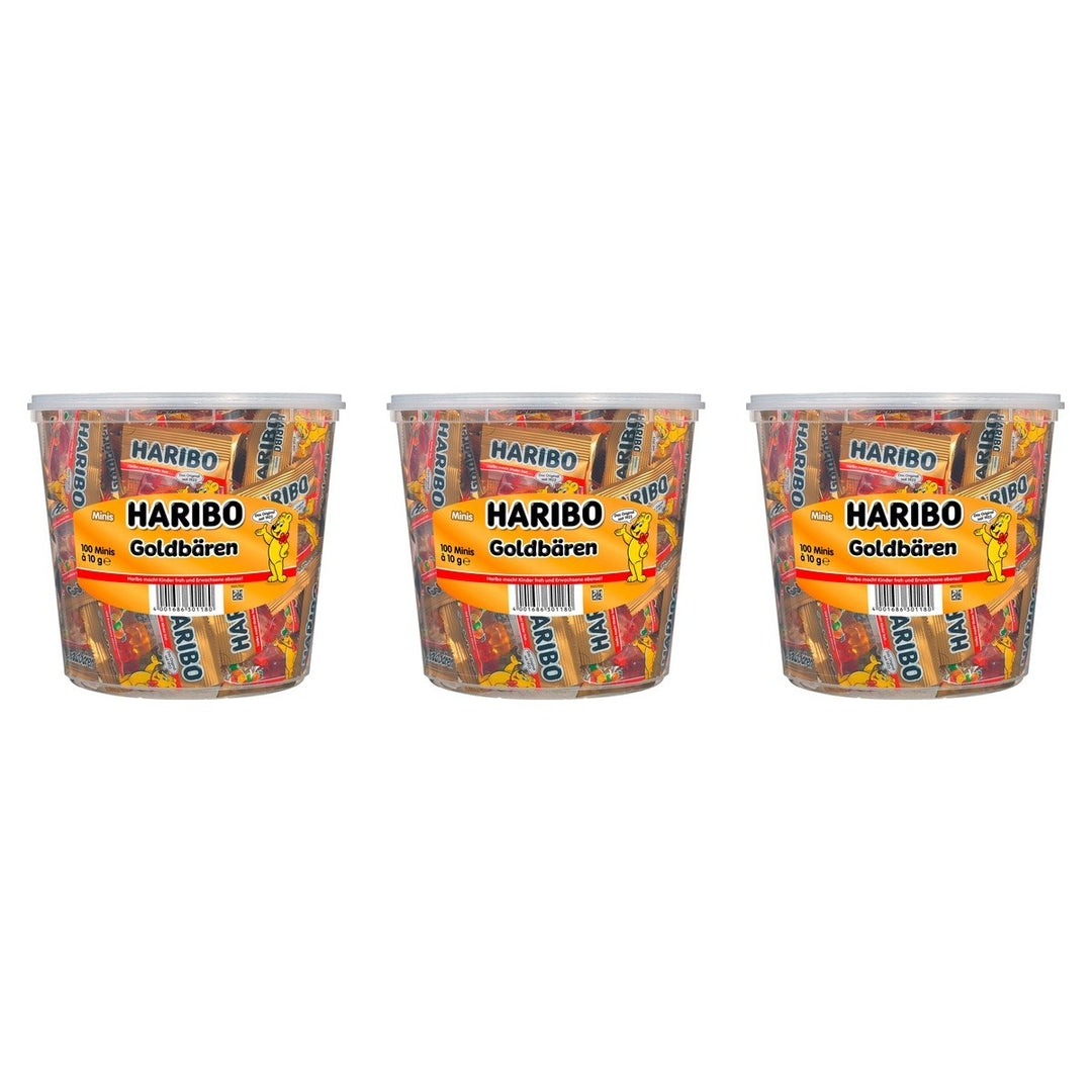 Haribo Goldbären mini 100ST – 3 x 1000 g (3000 g)
