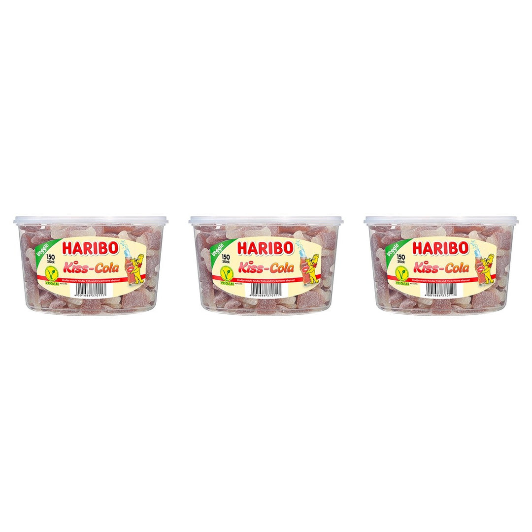 Haribo Kiss-Cola 150Stück – 3 x 1350 g (4050 g)