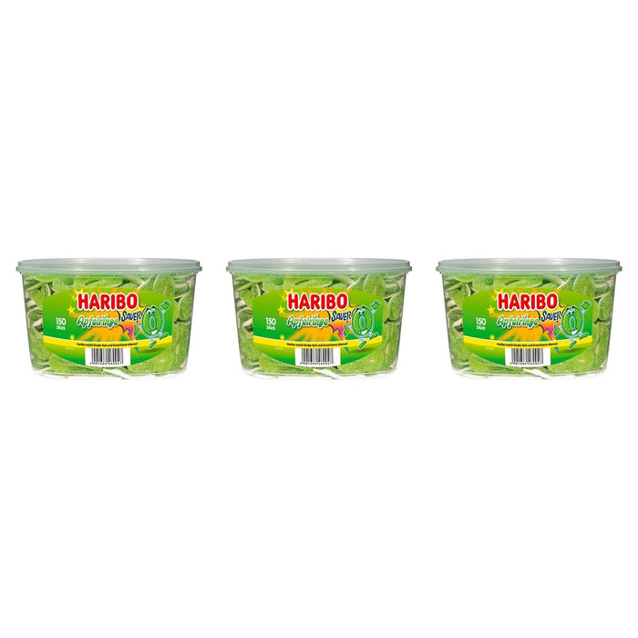 Haribo saure Apfel-Ringe 150Stück – 3 x 1200 g (3600 g)