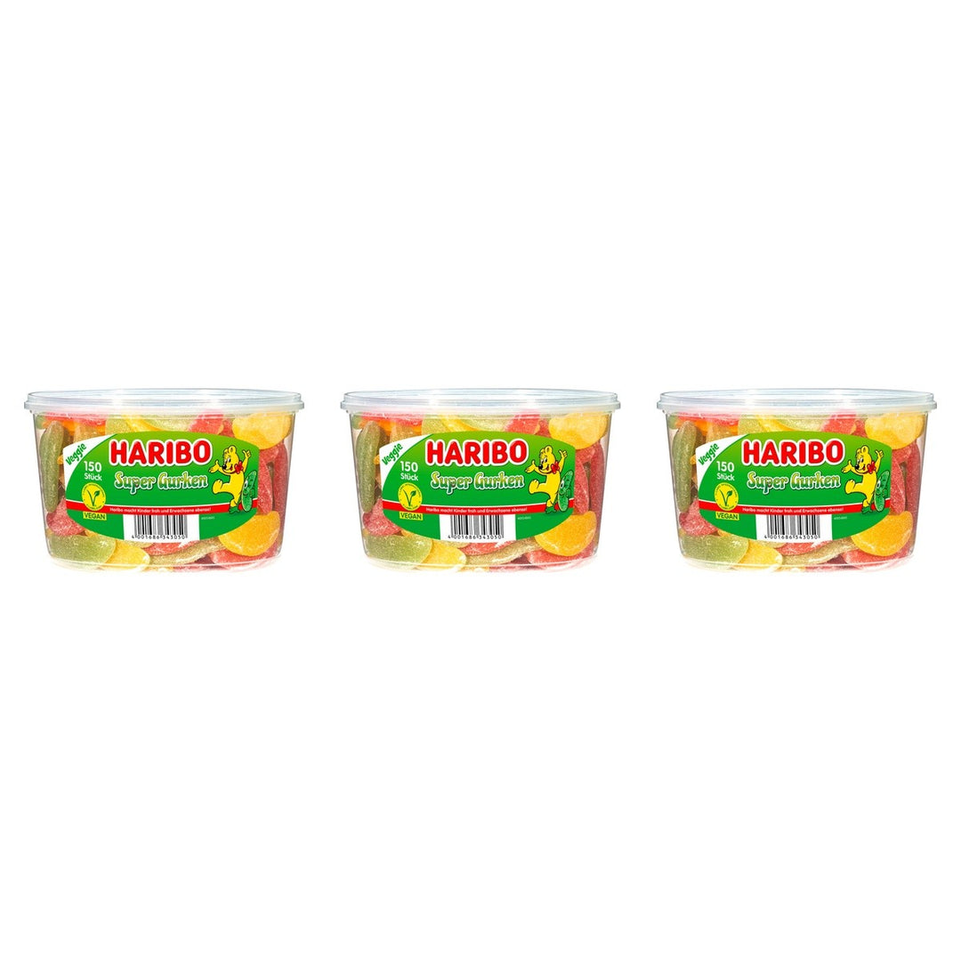 Haribo Super Gurken 150ST – 3 x 1350 g (4050 g)