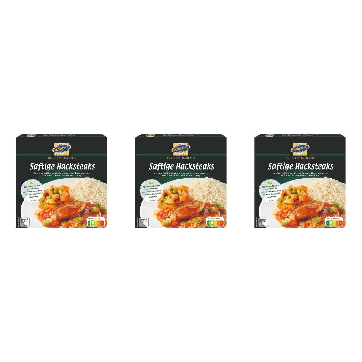 Wingert Foods Hacksteaks saftig – 3 x 460 g (1380 g)