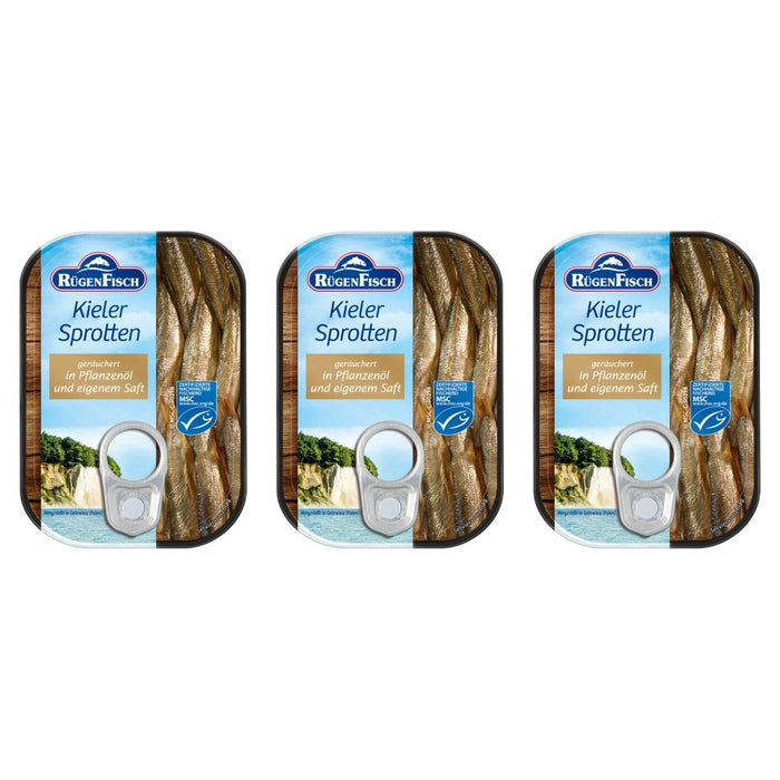 MSC Rügen Fisch Kieler Sprotten – 3 x 106 g (318 g)