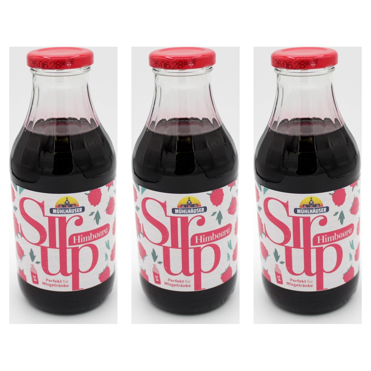 Mühlhauser Sirup Himbeere – 3 x 500 ml (1500 ml)