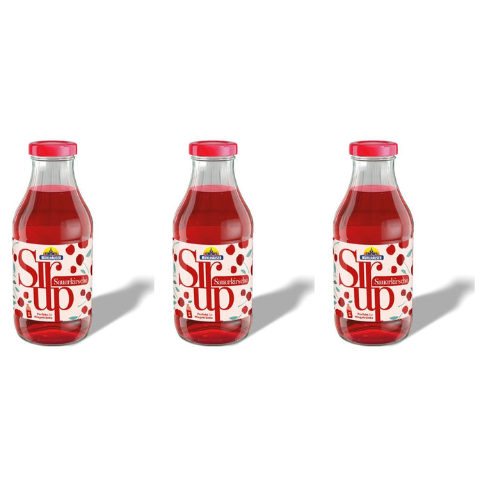 Mühlhäuser Sirup Sauerkirsche – 3 x 500 ml (1500 ml)
