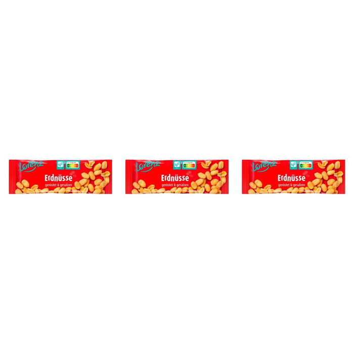 Lorenz Erdnüsse geröstet & gesalzen – 3 x 40 g (120 g)