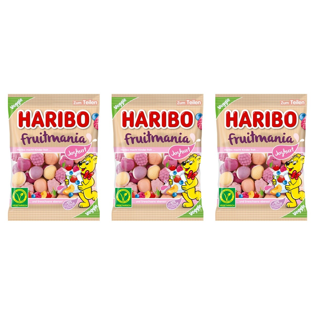 Haribo Fruitmania Joghurt – 3 x 160 g (480 g)