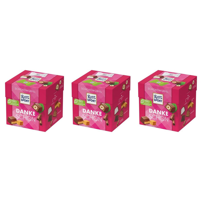 Ritter Sport Schokowürfel Dankeschön – 3 x 176 g (528 g)