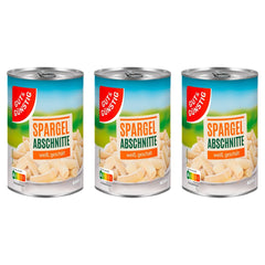 Gut&Günstig Spargelabschnitte ohne Köpfe – 3 x 420 g (1260 g)