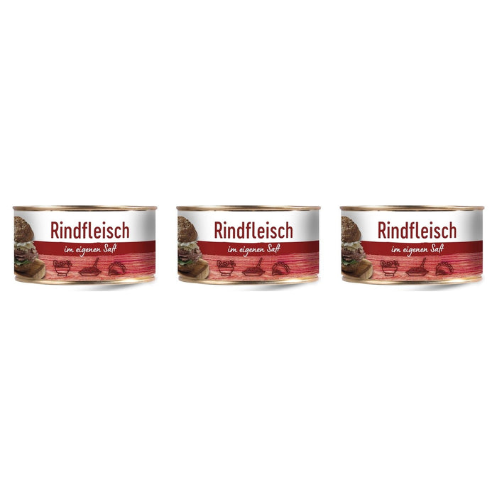 Dreistern Rindfleisch im eigenen Saft – 3 x 300 g (900 g)