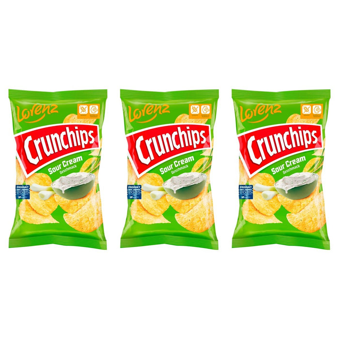 Crunchips Sour Cream – 3 x 150 g (450 g)