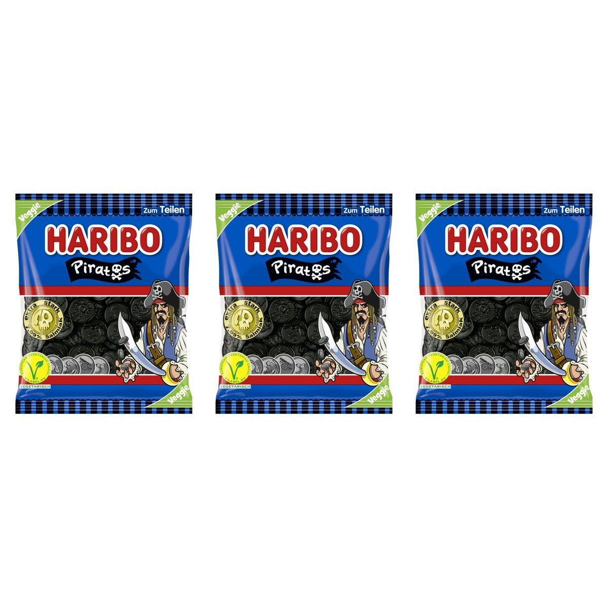Haribo Piratos – 3 x 175 g (525 g)