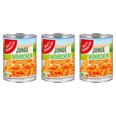 Gut&Günstig Möhren extra fein – 3 x 400 g (1200 g)