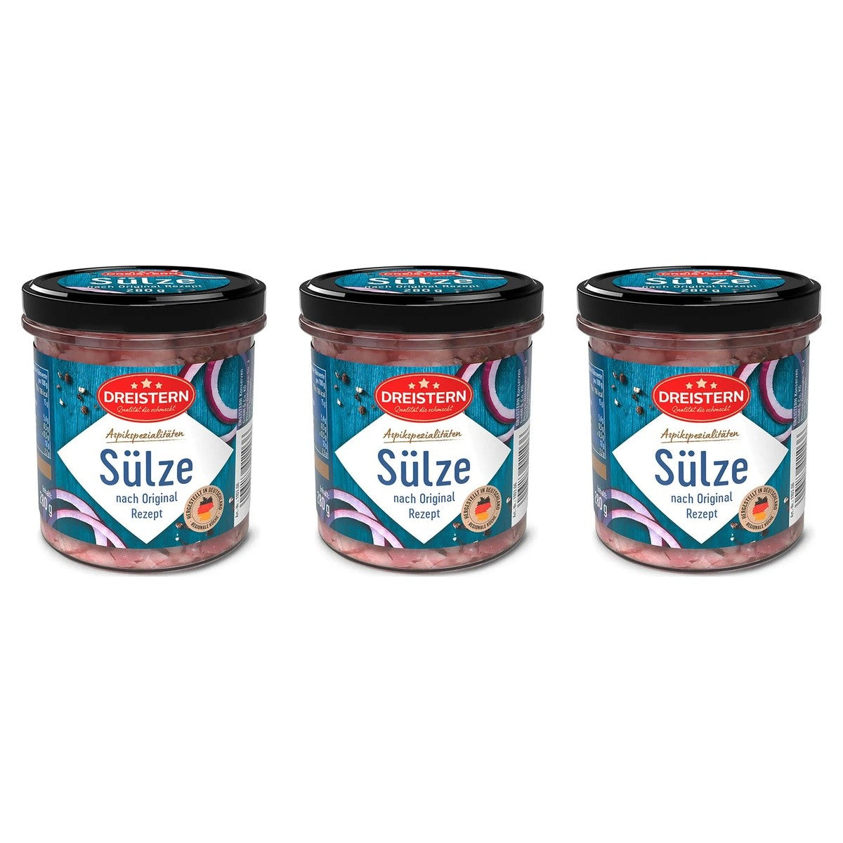 Dreistern Schweinskopfsülze – 3 x 280 g (840 g)