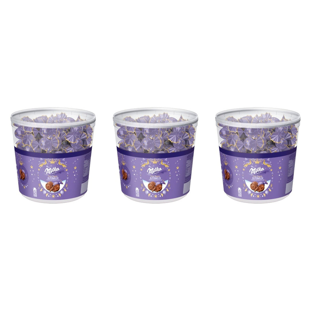 Milka feine Kugeln Alpenmilch – 3 x 900 g (2700 g)