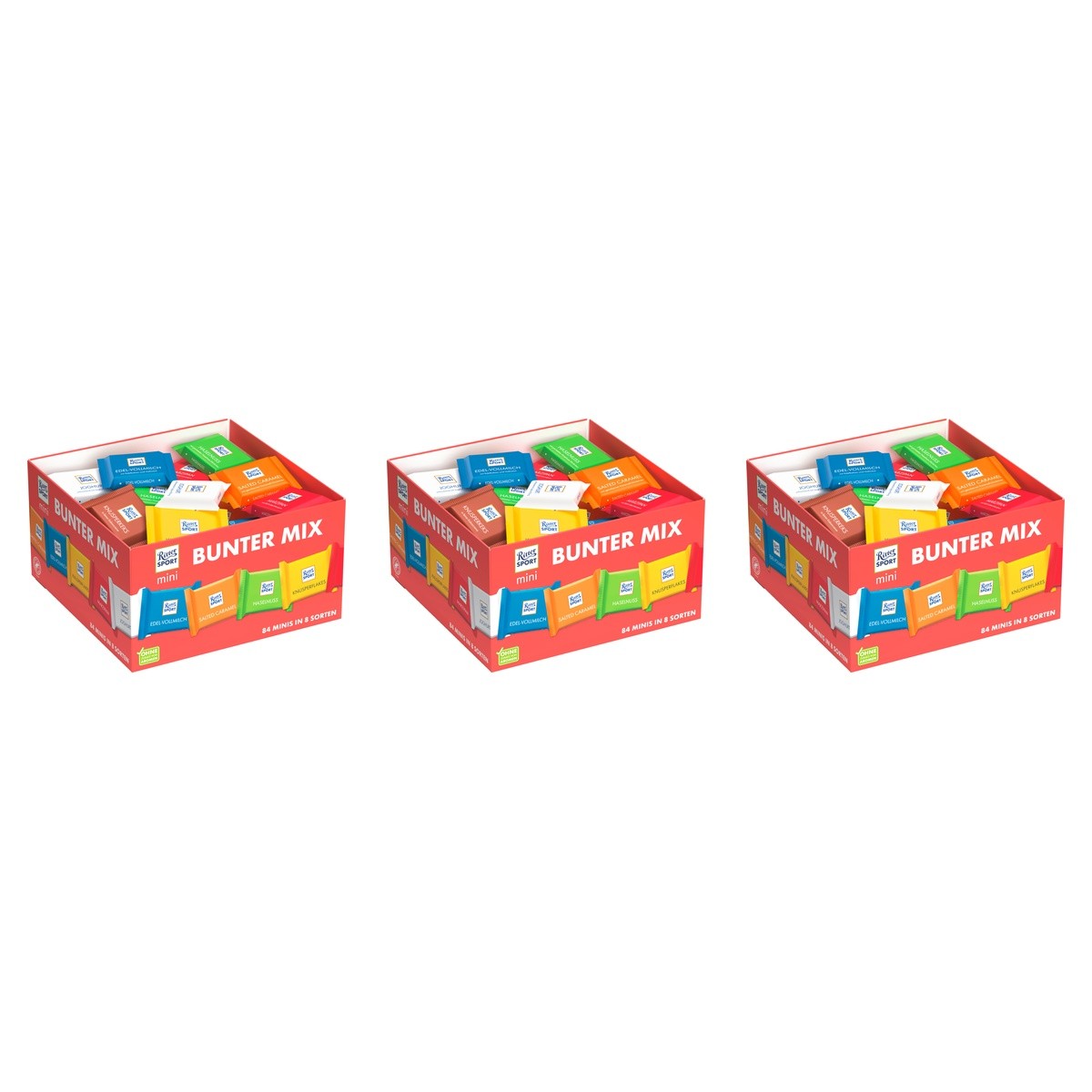 Ritter Sport Mini Mix – 3 x 1400 g (4200 g)