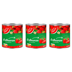 Gut&Günstig Erdbeeren leicht gezuckert – 3 x 410 g (1230 g)