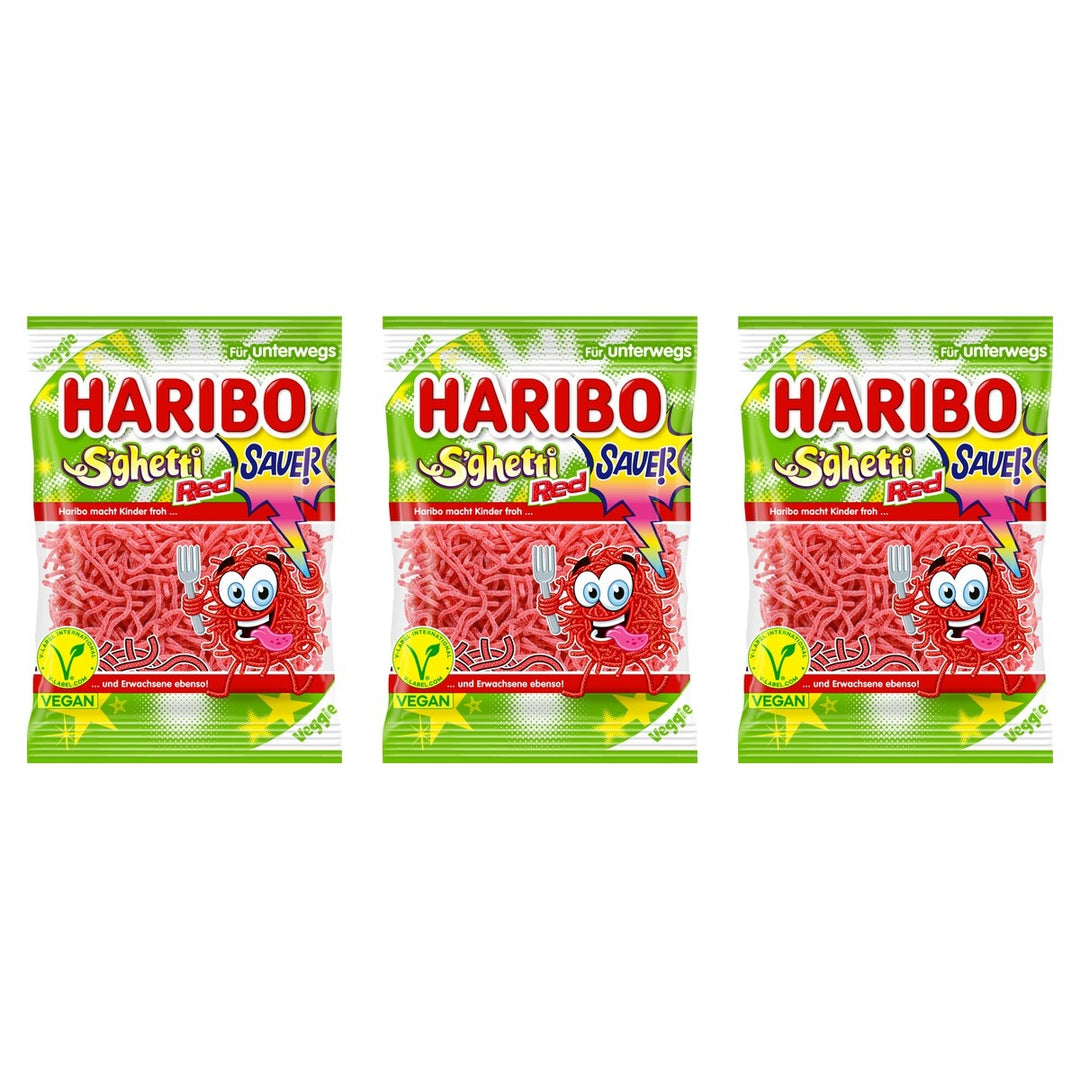 Haribo S'ghetti Red – 3 x 85 g (255 g)