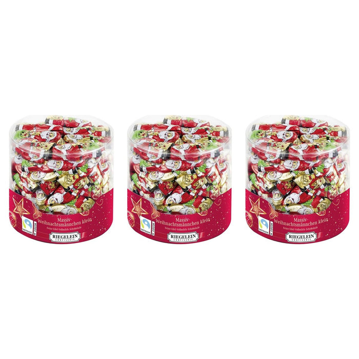 Riegelein Massiver Weihnachtsmann 63ST – 3 x 525 g (1575 g)