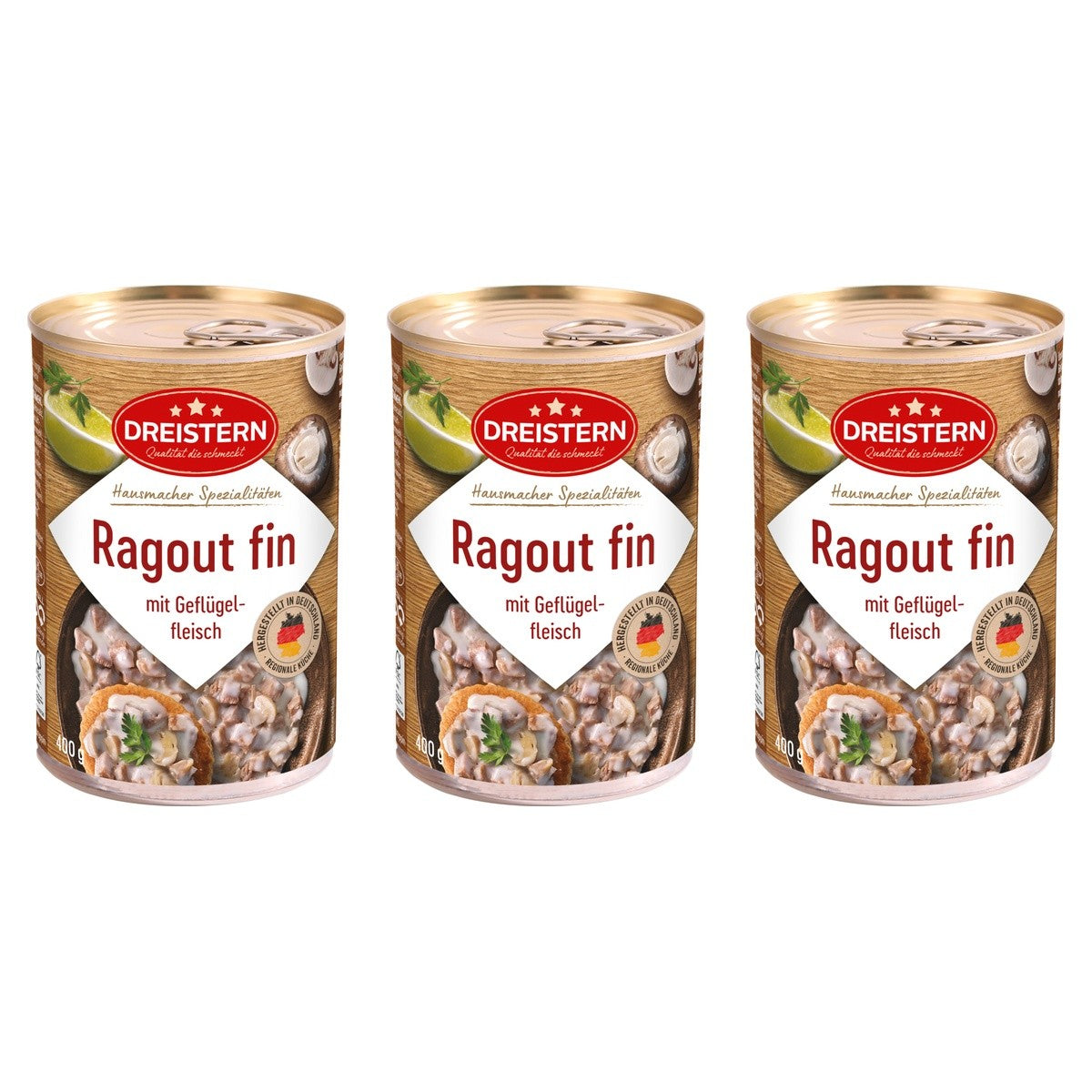 Dreistern Ragout Fin – 3 x 400 g (1200 g)