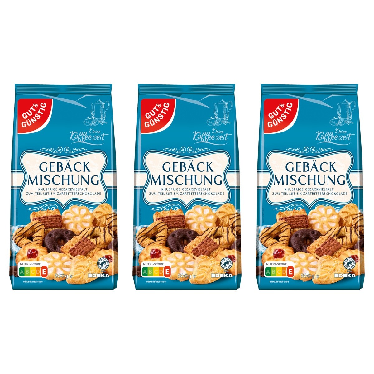 Gut&Günstig Gebäckmischung – 3 x 500 g (1500 g)