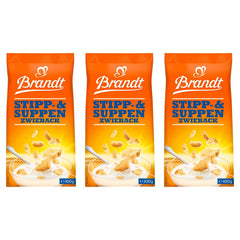 Brandt Stipp- und Suppenzwieback – 3 x 400 g (1200 g)