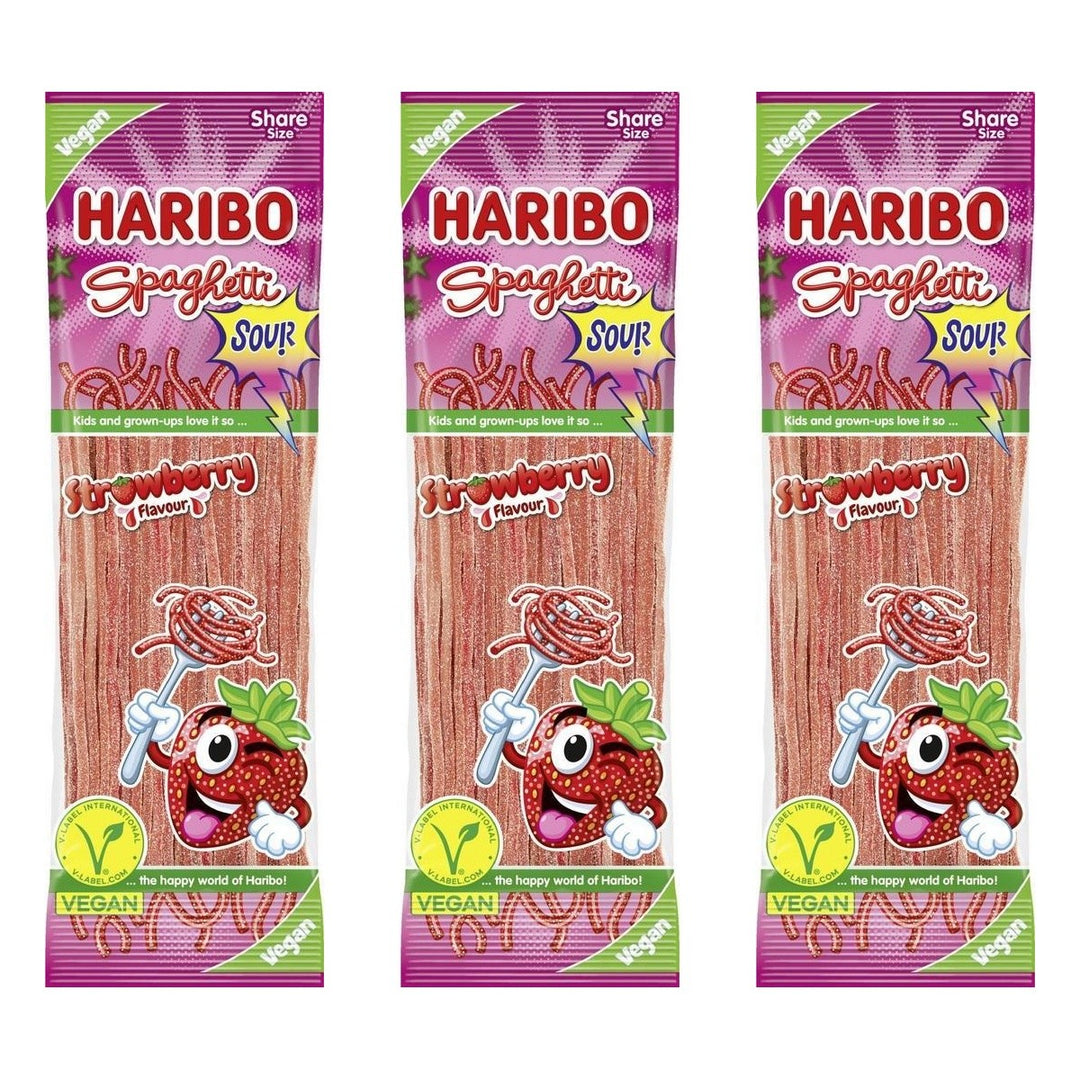 Haribo Spaghetti Erdbeere – 3 x 200 g (600 g)