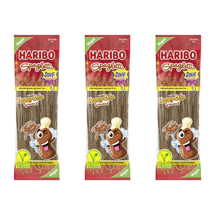 Haribo Spaghetti Cola – 3 x 200 g (600 g)