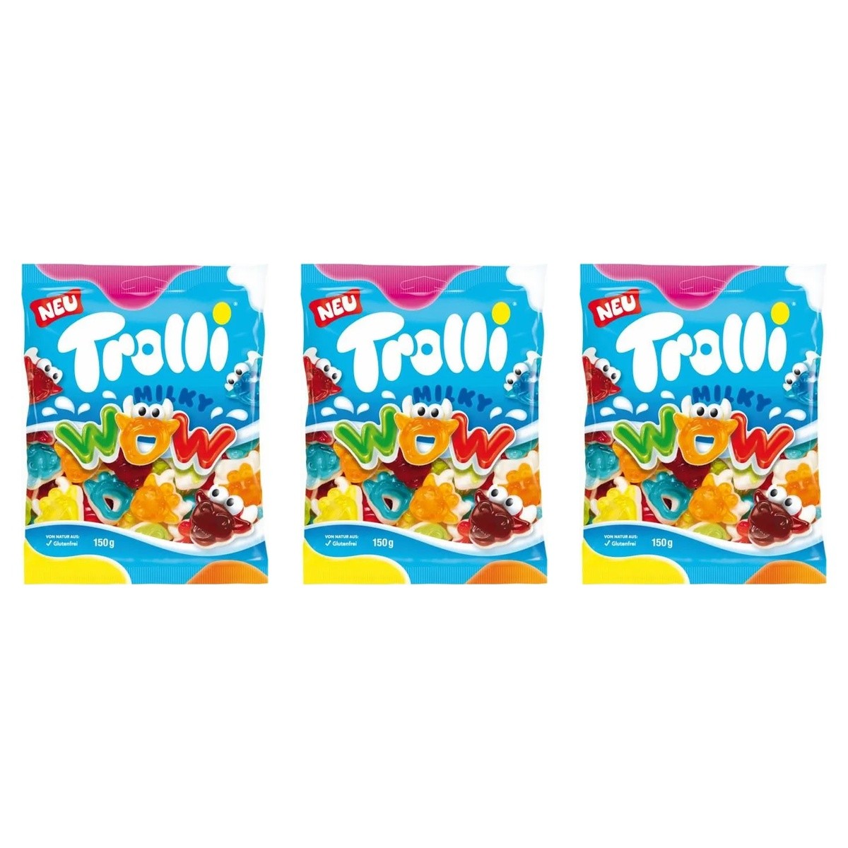 Trolli Milky Wow – 3 x 150 g (450 g)