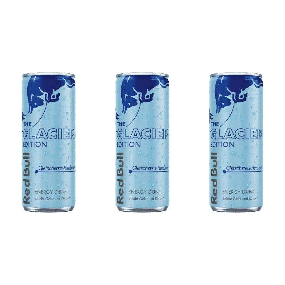 Red Bull Glacier Edition Gletschereis-Himbeer – 3 x 250 ml (750 ml)